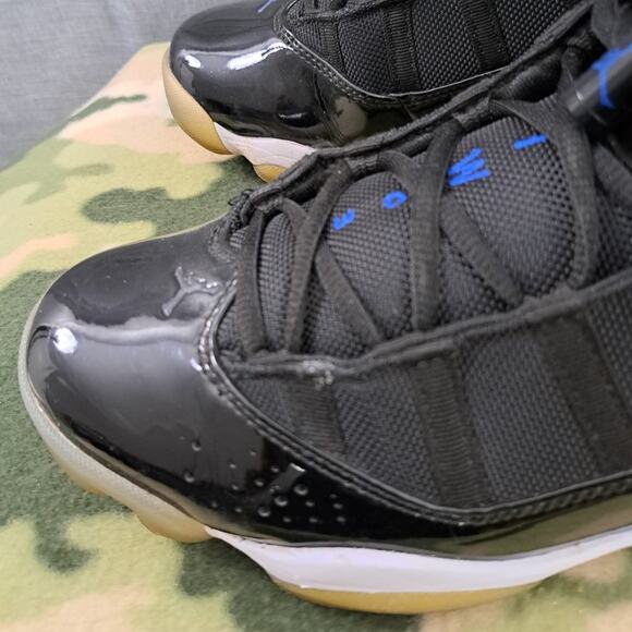 Nike Air Jordan 6 Rings SPACE JAM Black Blue 322992-016 Men's Shoes Size 9 - Picture 13 of 15